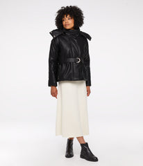 LISBON Vegan Leather Puffer Jacket Matt & Nat Women|Sale