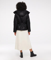 LISBON Vegan Leather Puffer Jacket Matt & Nat Women|Sale