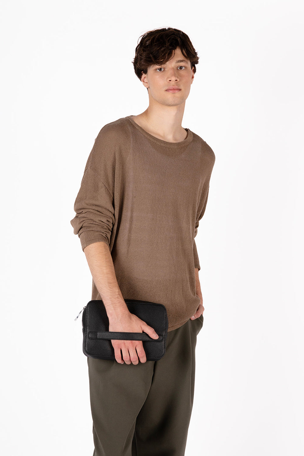 SAMUEL Vegan Men's Pouch - Grain Matt & Nat Men|New Arrivals