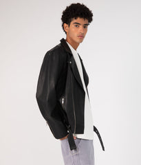 DALEX Men's Vegan Motorcycle Jacket Matt & Nat Men
