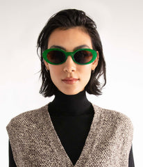 MIELA-2 Recycled Oval Sunglasses Matt & Nat Women