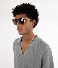 MAEVE-2 Recycled Beige Retro Squared Sunglasses Matt & Nat Women