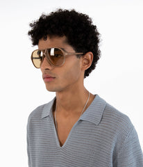 ELLIS-2 Recycled Brown Aviator Sunglasses Matt & Nat Women