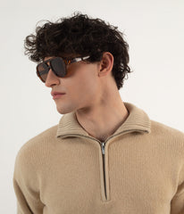 CHOI-2 Recycled Aviator Sunglasses Matt & Nat Women