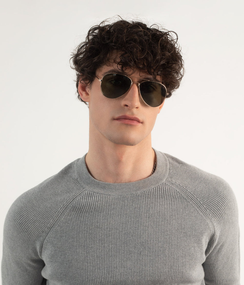 SADIE Metal Aviator Sunglasses Matt & Nat Women