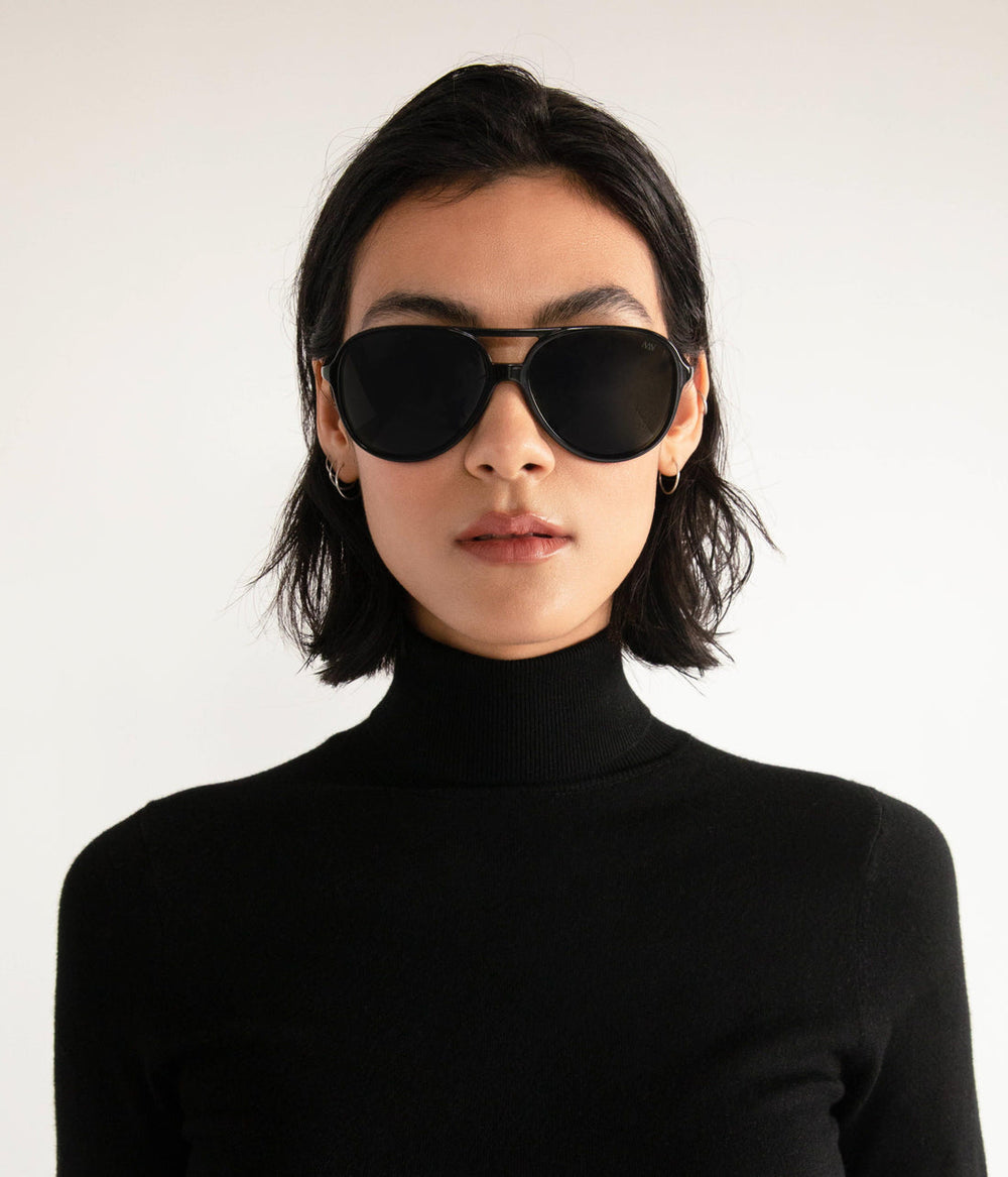 ORIE Black Aviator Sunglasses Matt & Nat Women|Sale