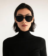 ORIE Black Aviator Sunglasses Matt & Nat Women|Sale