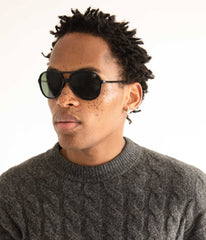 ORIE Black Aviator Sunglasses Matt & Nat Women|Sale