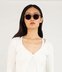 MOSS Brown Aviator Sunglasses Matt & Nat Women|Sale