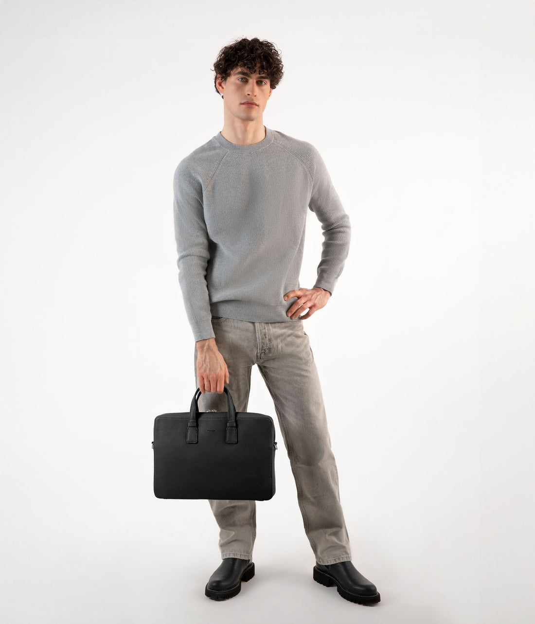BELEM Vegan Briefcase - Grain Matt & Nat Women|Men|New Arrivals