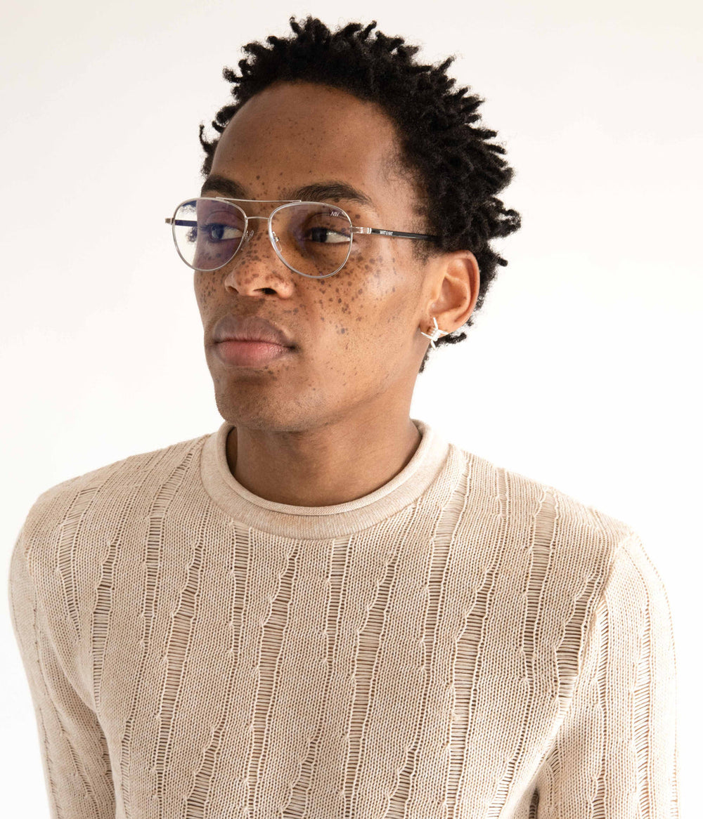 KIKKO-3 Recycled Aviator Reading Glasses Matt & Nat Women|Sale