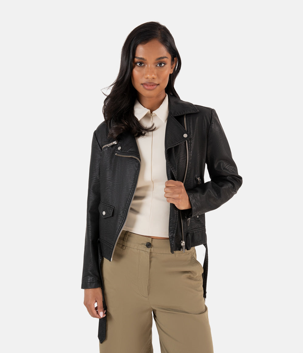 DRADEN Vegan Leather Jacket Matt & Nat Women