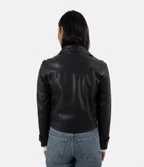 SAVINA Women’s Vegan Moto Jacket Matt & Nat Women