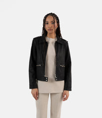 VAUGHN Vegan Leather Jacket Matt & Nat Women|Sale