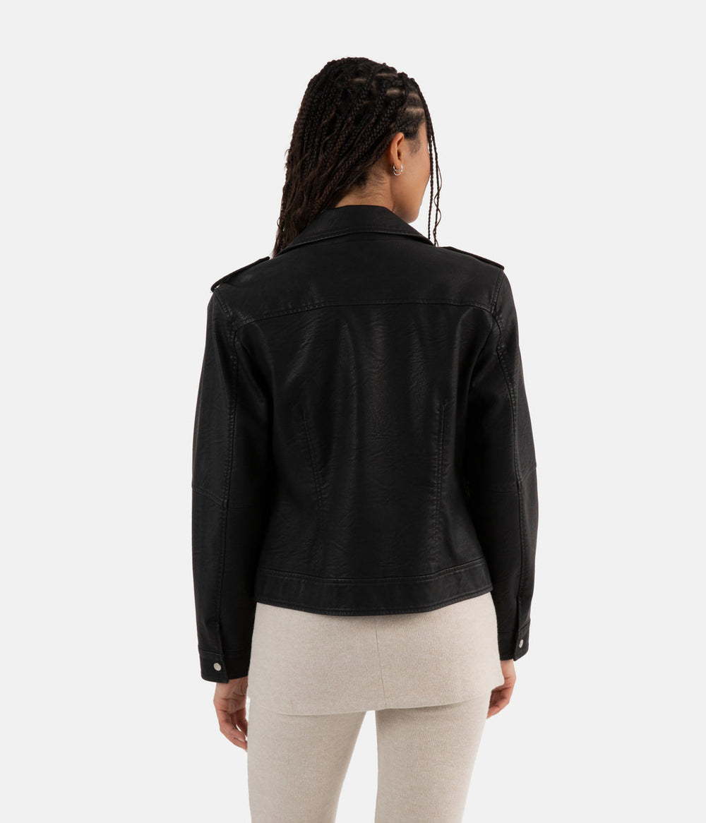VAUGHN Vegan Leather Jacket Matt & Nat Women|Sale