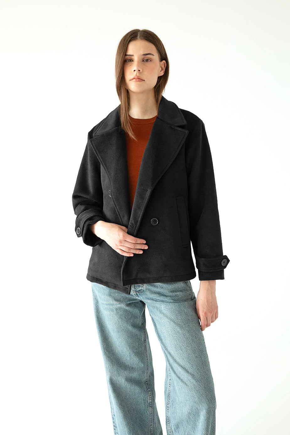 RIA Women's Vegan Wool Coat Matt & Nat Women