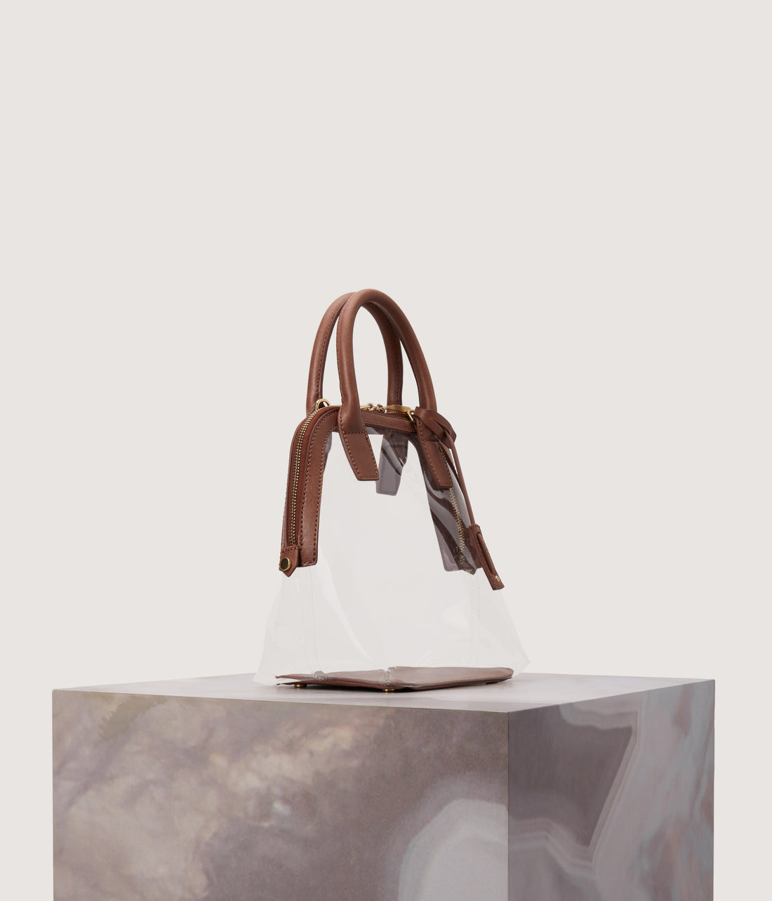 GESSI SMALL Vegan Satchel - PVC Matt & Nat Women|Sale