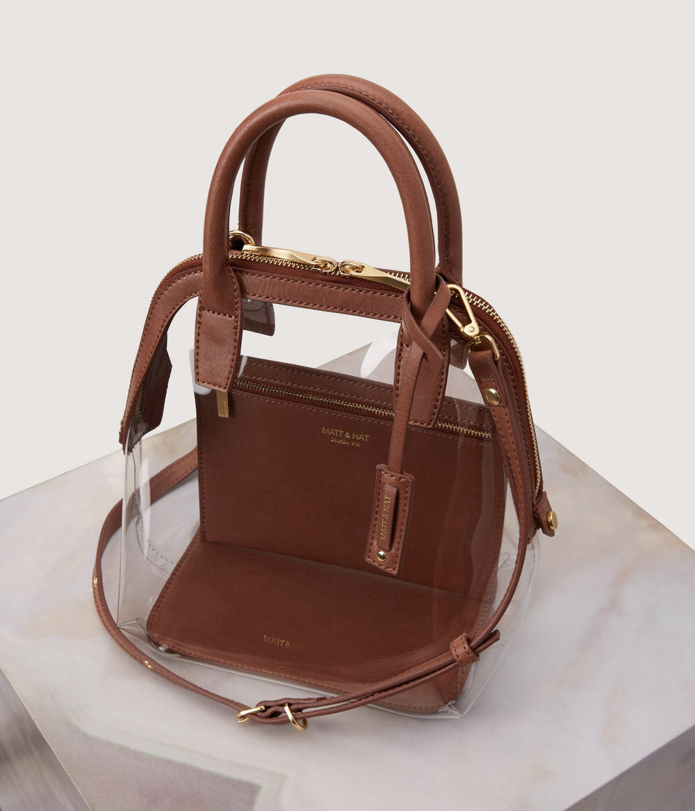 GESSI SMALL Vegan Satchel - PVC Matt & Nat Women|Sale