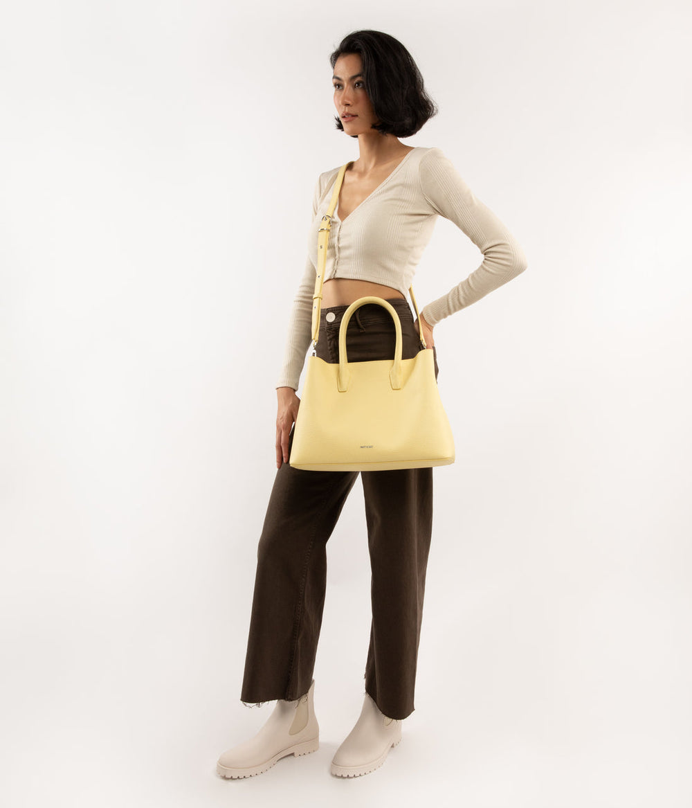 KRISTASM Small Vegan Satchel - Purity Matt & Nat Women|Sale