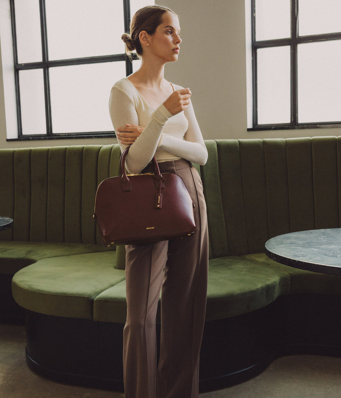 GESSI Vegan Satchel - Vintage Matt & Nat Women|Sale