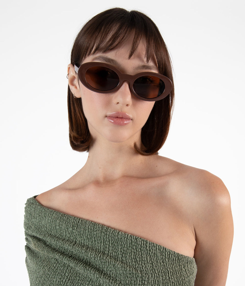 MIELA-2 Recycled Oval Sunglasses Matt & Nat Women