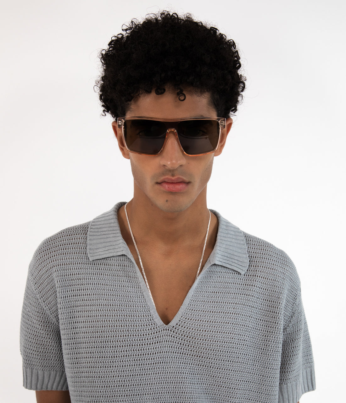 MAEVE-2 Recycled Beige Retro Squared Sunglasses Matt & Nat Women