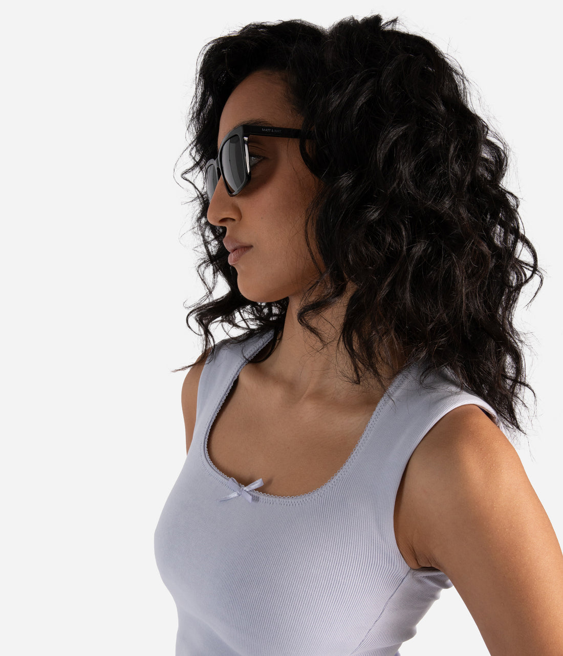 BIDLE-2 Recycled Rectangle Sunglasses Matt & Nat Women