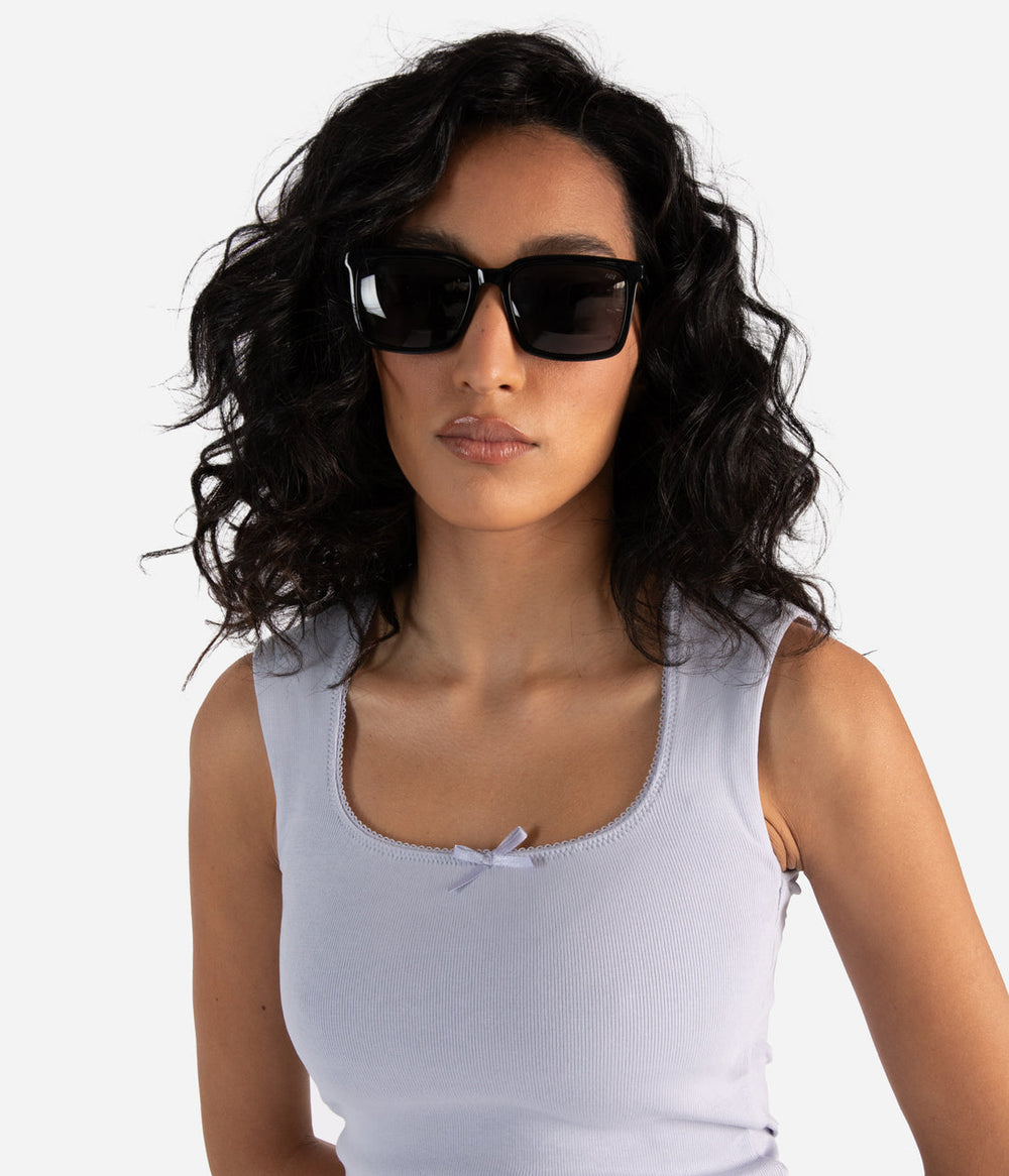 BIDLE-2 Recycled Rectangle Sunglasses Matt & Nat Women