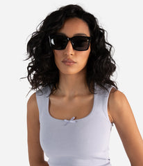 BIDLE-2 Recycled Rectangle Sunglasses Matt & Nat Women
