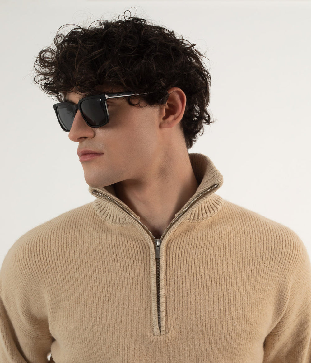 BIDLE-2 Recycled Rectangle Sunglasses Matt & Nat Women