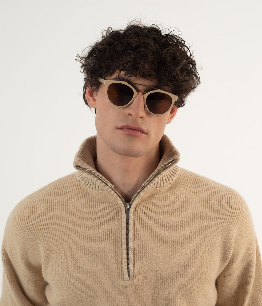 ALDIE-2 Round Recycled Sunglasses Matt & Nat Women
