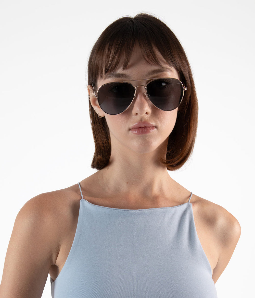 SADIE Metal Aviator Sunglasses Matt & Nat Women