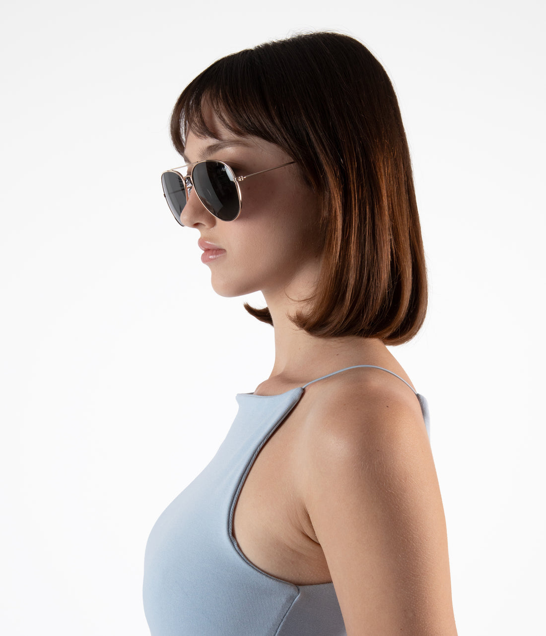 SADIE Metal Aviator Sunglasses Matt & Nat Women