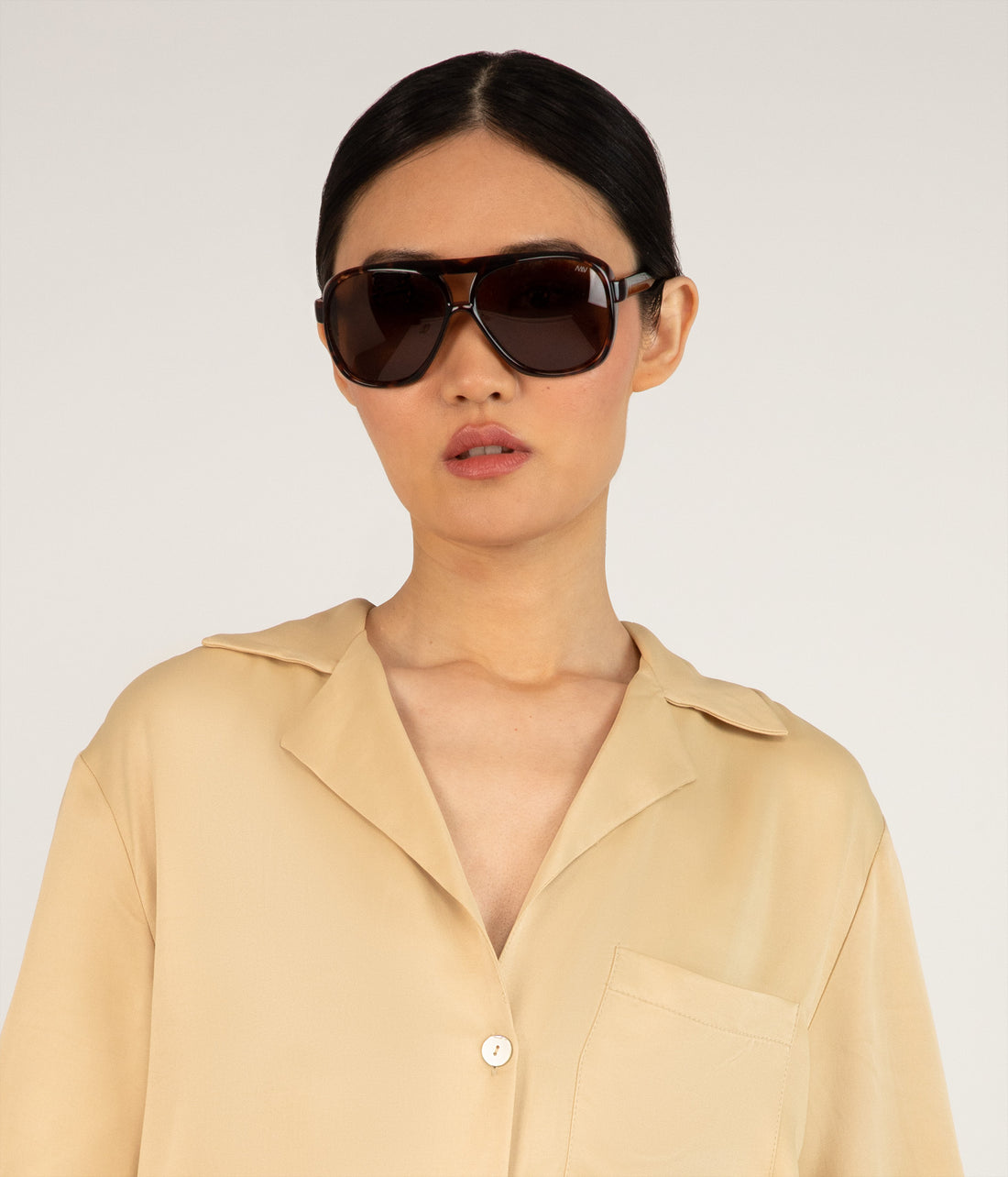 AVIATOR Brown Aviator Sunglasses Matt & Nat Women|Sale