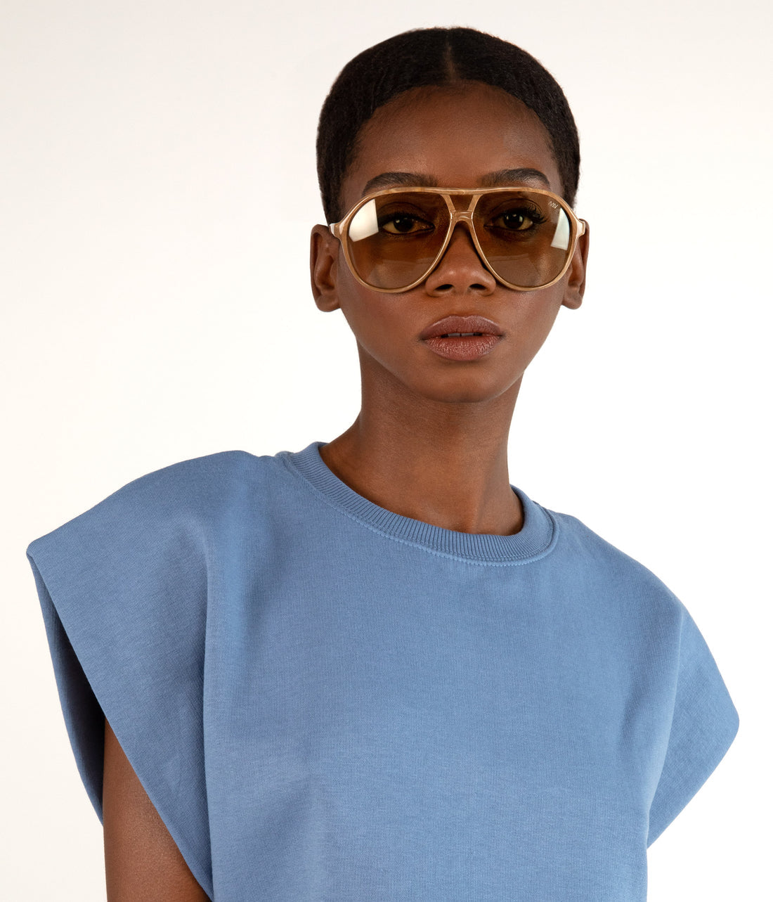 ELLIS Brown Aviator Sunglasses Matt & Nat Women|Sale