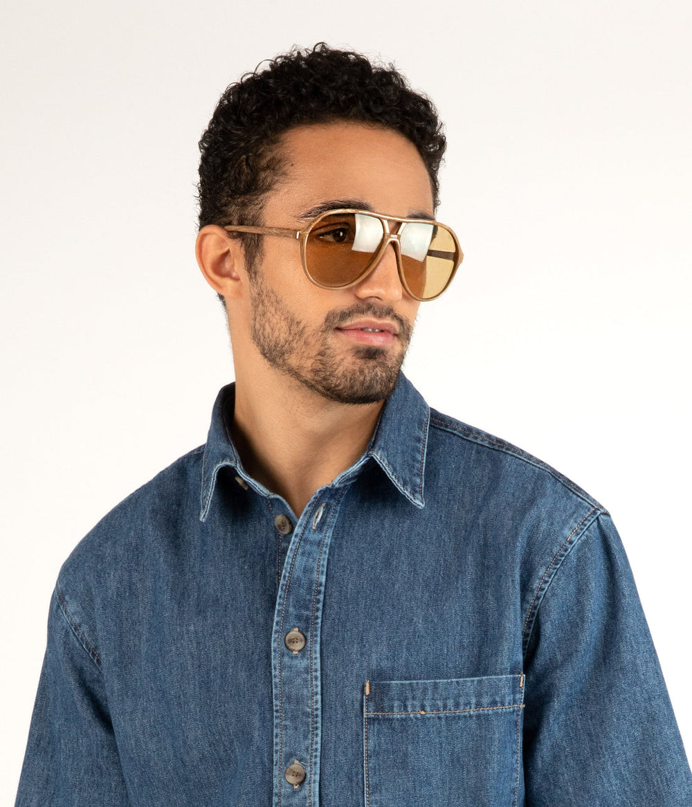 ELLIS Brown Aviator Sunglasses Matt & Nat Women|Sale