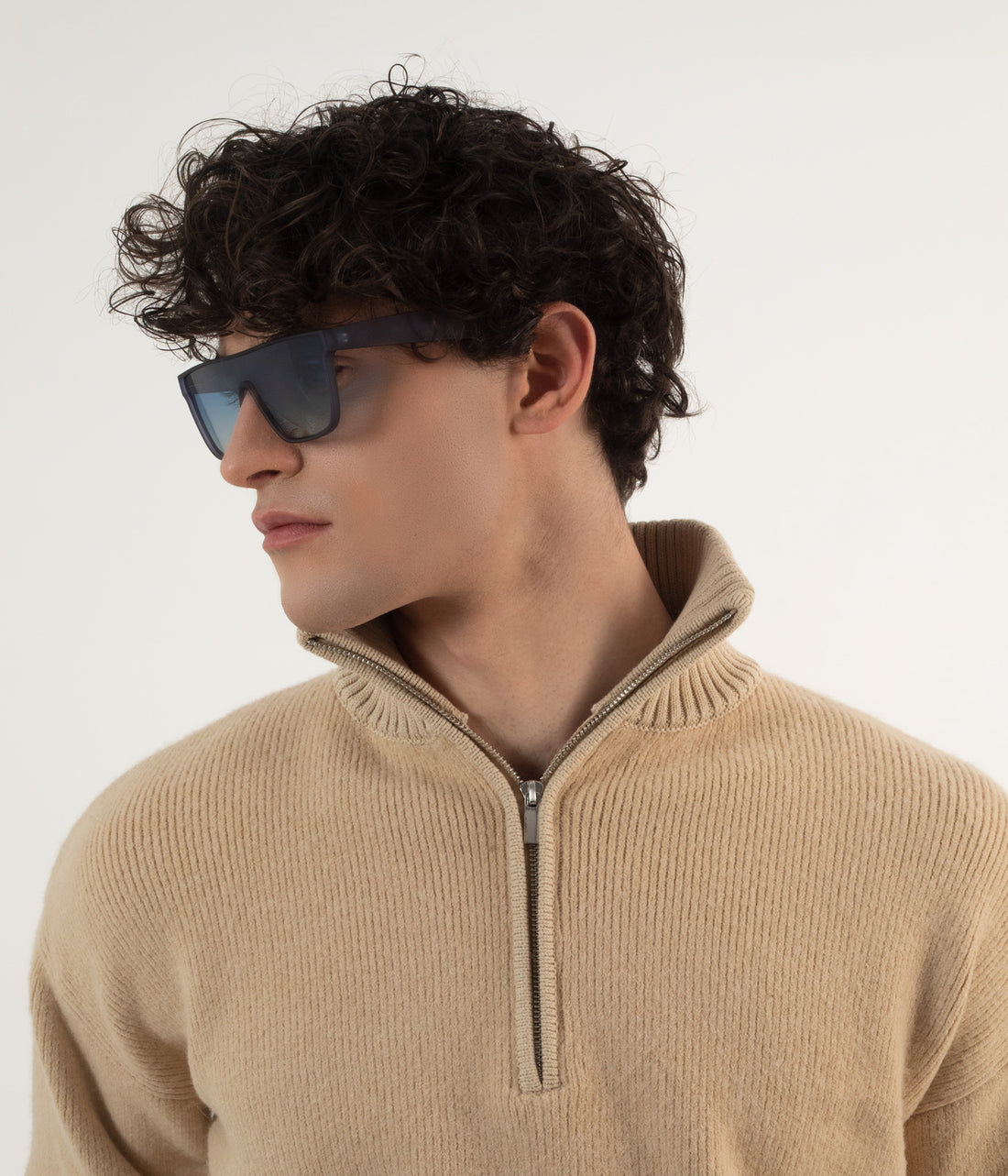 FEIGE Blue Square Sunglasses Matt & Nat Women