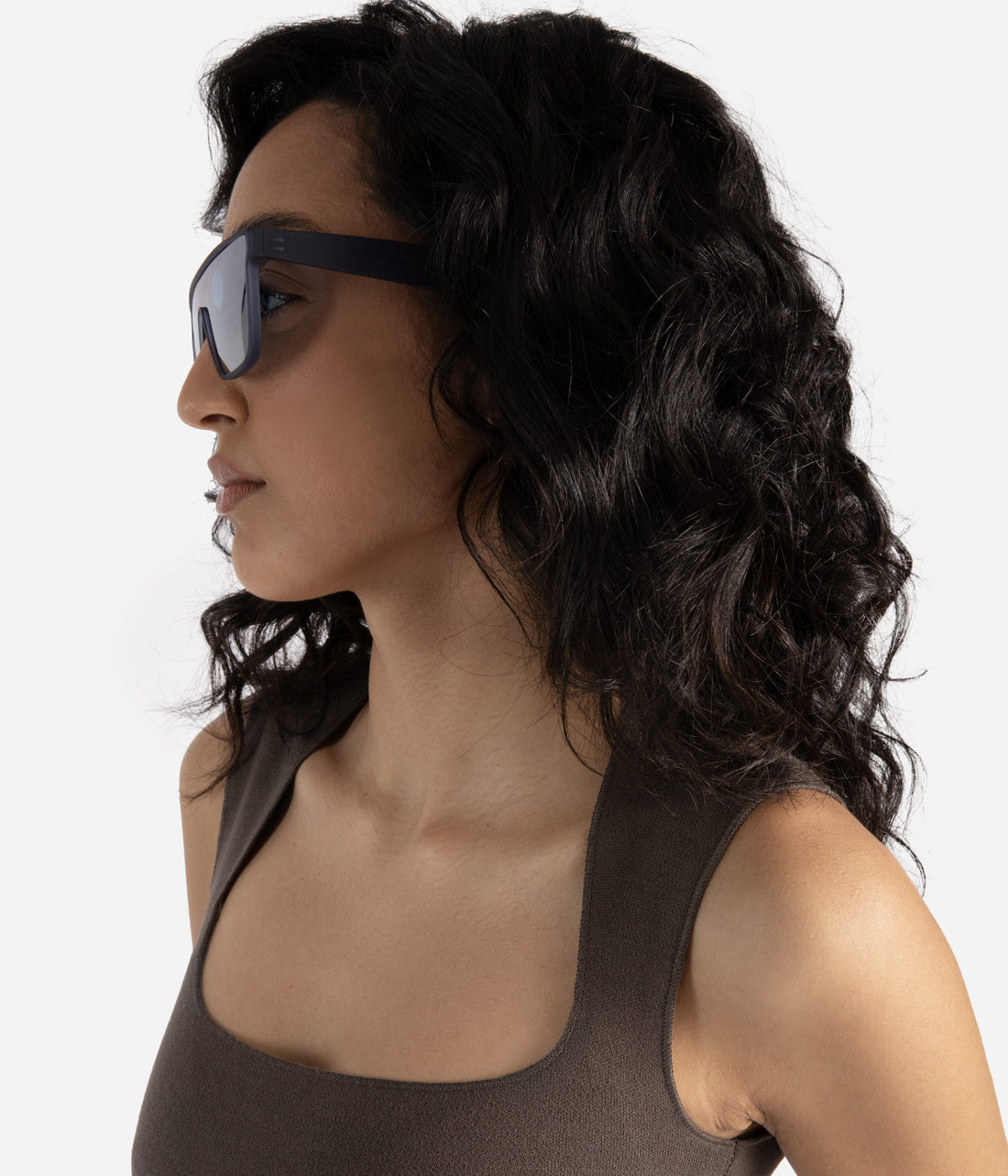 FEIGE Blue Square Sunglasses Matt & Nat Women