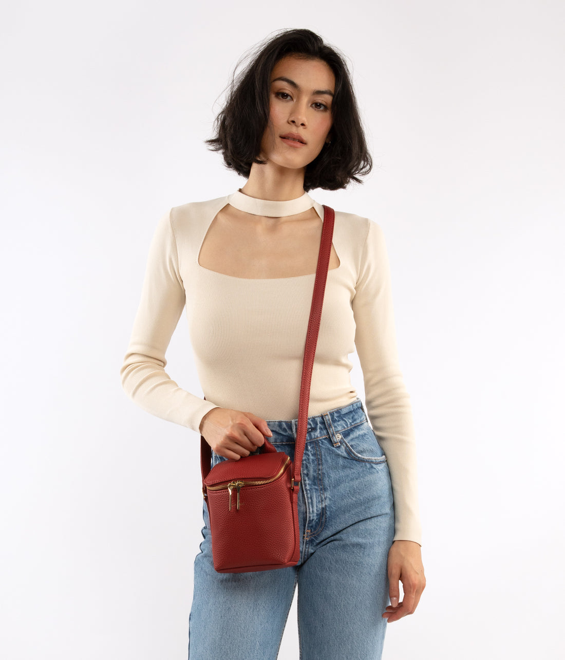 BRAVE MICRO Vegan Crossbody Bag - Purity Matt & Nat Women|Sale